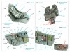 Quinta Studio QD32217 P-40N early 3D-Printed coloured Interior on decal paper (Hasegawa/Eduard) 1/32